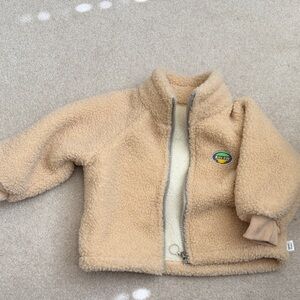 2 Year Old Cozy Beige Fleece Jacket
